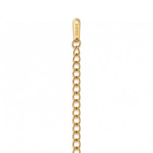 Double Herringbone Pearl Flower Gold Bracelet – Filigree Flower with Pearl | Bunniwear