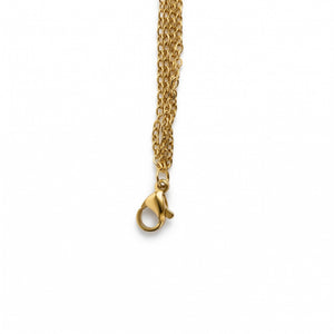 Mixed Chain Open Circle Gold Bracelet – Cable & Paperclip Links | Bunniwear