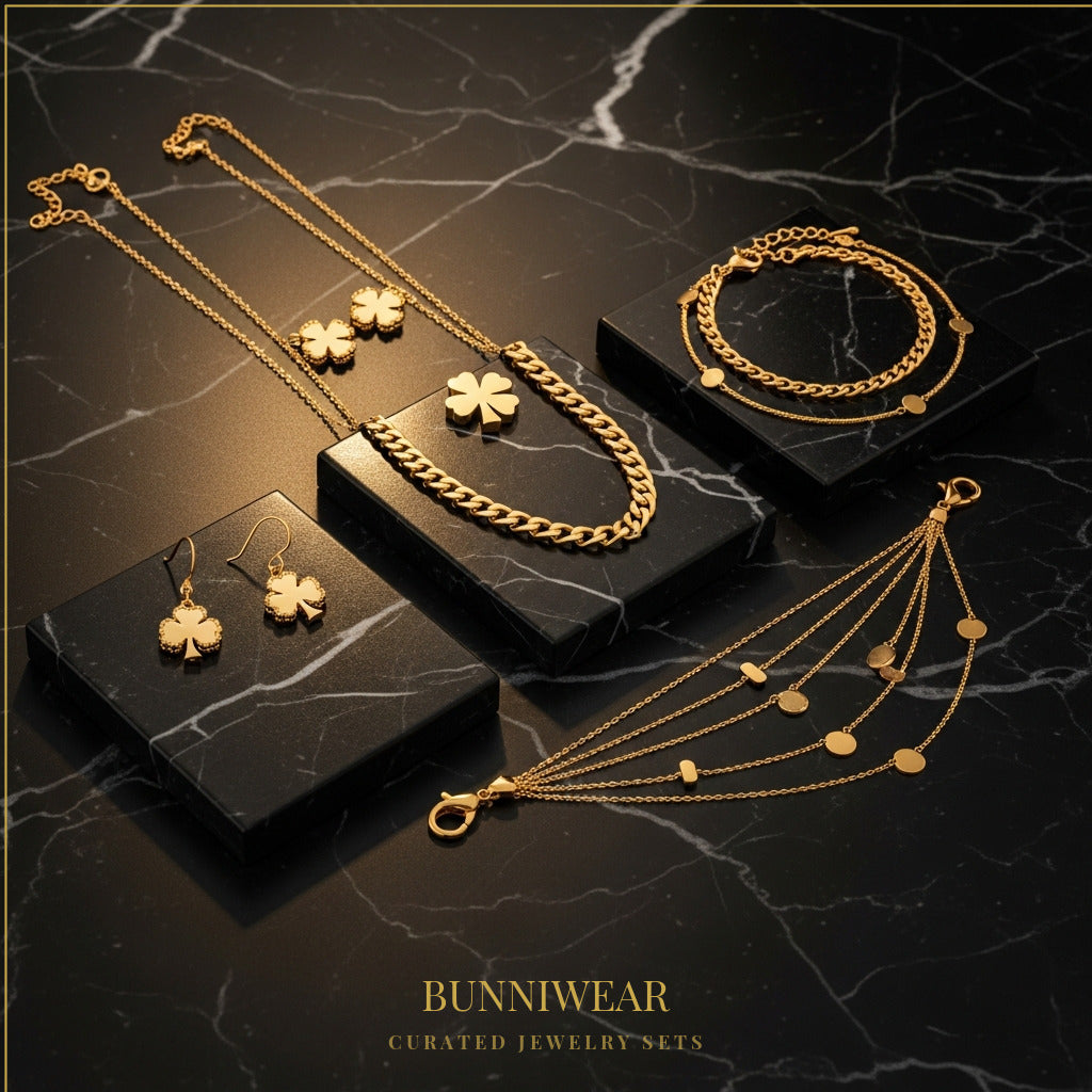 Bunniwear Jewelry Sets Collection – Waterproof Stainless Steel