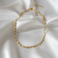 Gold Paperclip Chain Necklace – Minimal Link Chain