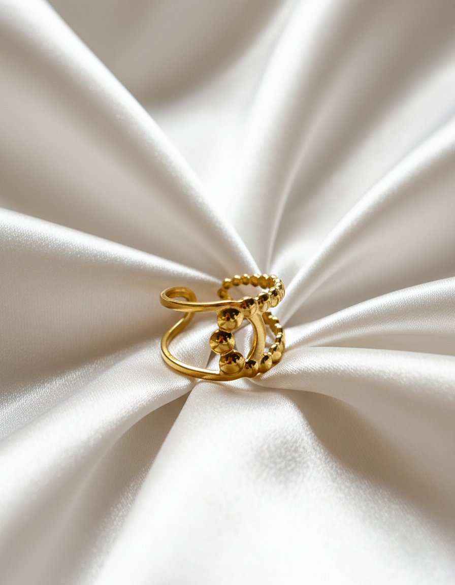 Adjustable Gold Rings Collection – Free Size Statement Rings