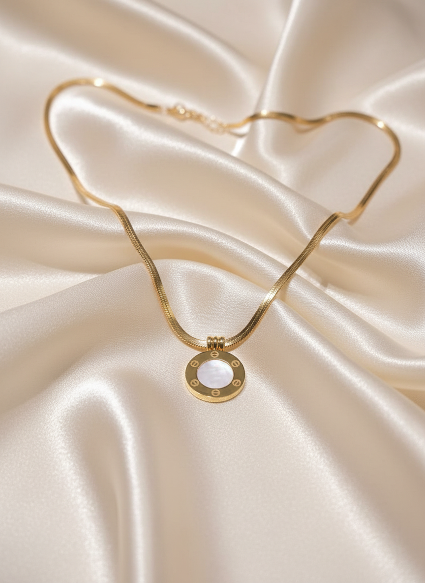 سلسلة لؤلؤة الأم الذهبية – دلاية Love دائرية