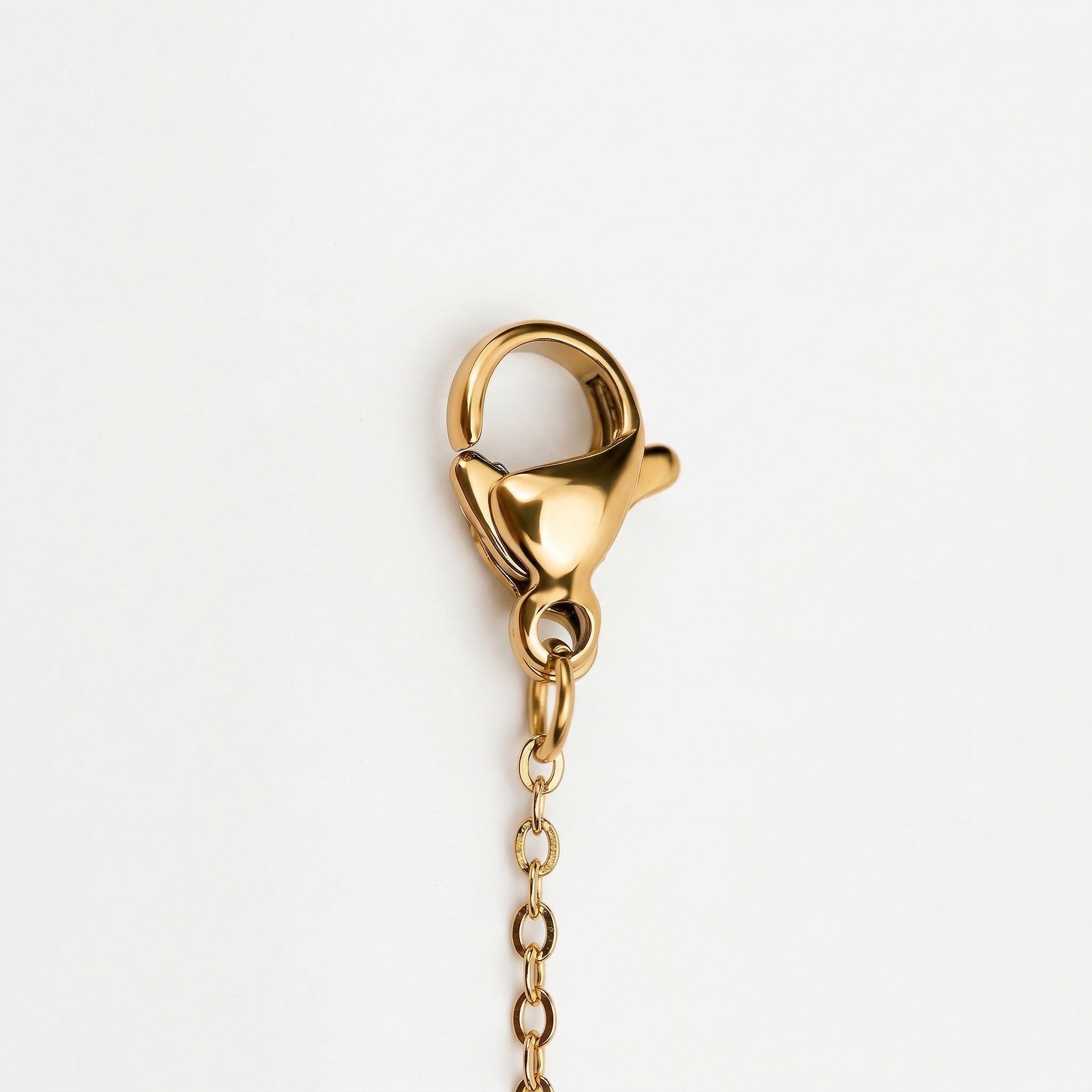Paperclip Charm Crystal Station Gold Bracelet – Sliding CZ Stones | Bunniwear