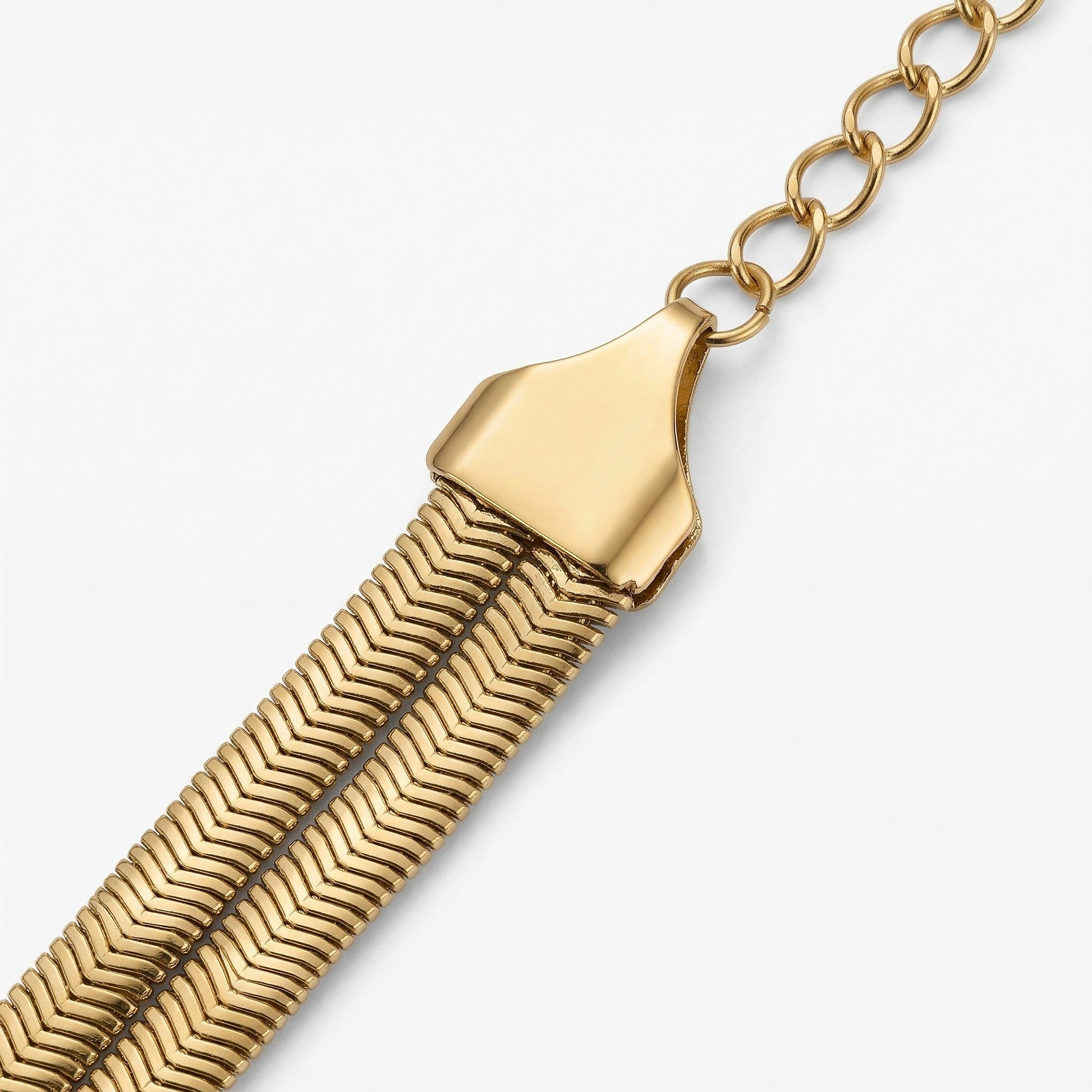 Double Herringbone Pearl Flower Gold Bracelet – Filigree Flower with Pearl | Bunniwear