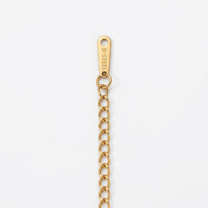 Mixed Chain Open Circle Gold Bracelet – Cable & Paperclip Links | Bunniwear