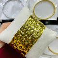 Platinum Abstract Wave Cuff Bracelet – Polished Fluid Design