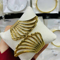 Platinum Multi-Wire Cuff Bracelet – Layered Strand Design