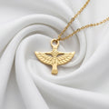 Goddess Isis Wings Gold Necklace