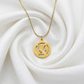 Nefertiti Medallion Gold Necklace