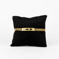 Mesh Chain Sliding Stone Bar Gold Bracelet
