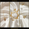 Bunniwear Heart Collection Set – Necklace, Bracelet & Pendant